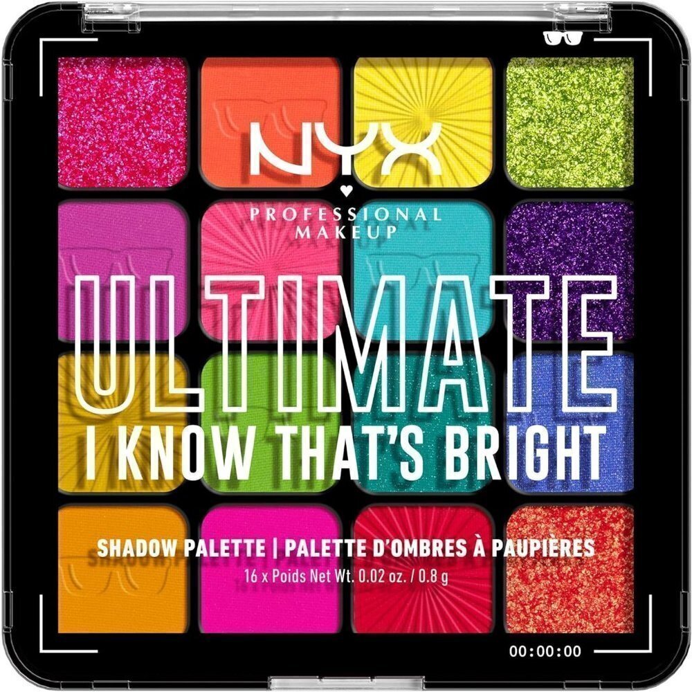 Nyx Professional  Makeup Ultimate Shadow Palette16 shade Eyeshadow Vegan Formula